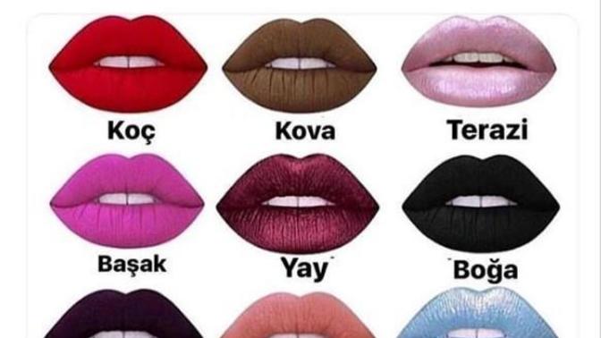 Burcunuza göre ruj renginiz neymiş?