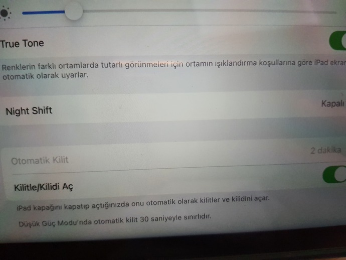 Asla seçeneğini seçeceğim hatta öyle ayarlamıştım düzeltebiliyordum ama şimdi yapamıyorum izin vermiyor ipad. Neden olabilir?