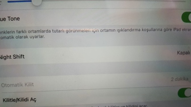İpadimde otomatik kilit ayarı yapamıyorum. Neden olabilir?