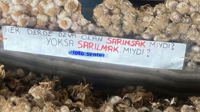 Sarımsak mı, sarılmak mı?
