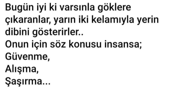 Güne güzel bir şeyler bırakır mısınız?