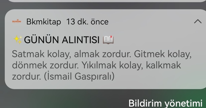 Her gün alıntı yolluyor iki gözümün çiçeği🥹