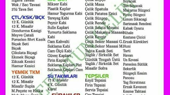 Çeyize neleri ekleyeceğinizi seçerken listeniz sürekli genişledi mi?