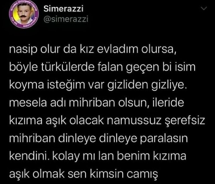 Namıssız sen benim kızımı nasıl seversin ula🤣