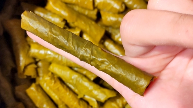 Yaprak sarması kimin serçe parmağı kalınlıkta olmalı?