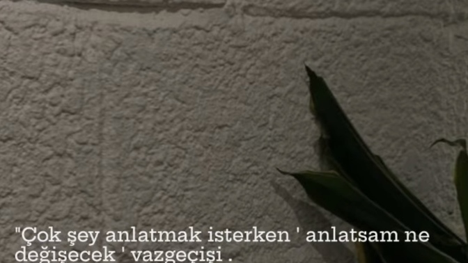 Kendini ne için susturdun?
