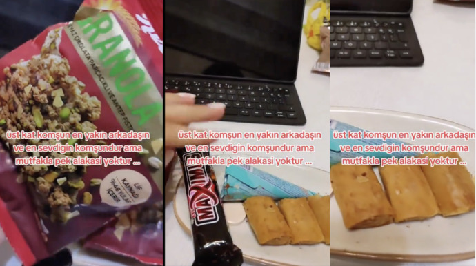 Mutfakla arası olmayan biri komşusuna boş tabak vermemek için paketli tatlı koymuş. Komşuna tabağı dolu mu yoksa boş mu verirsin?