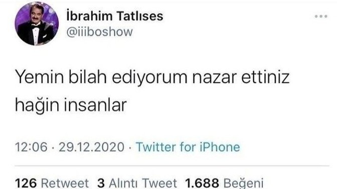Nazar ettiniz hağin insanlar diyor musunuz?