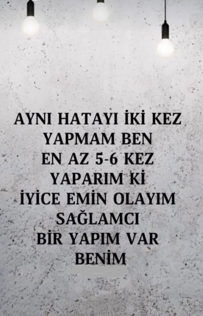 Aynı hatayı kaç kere yaparsınız?