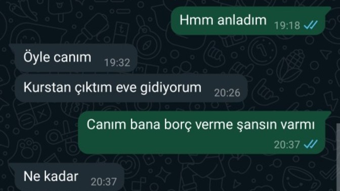 Eski sevgilimle bir süredir tekrar konuşmaya başladık kötü günde yanımda olup olmayacağını anlamak için böyle bir test yaptım?