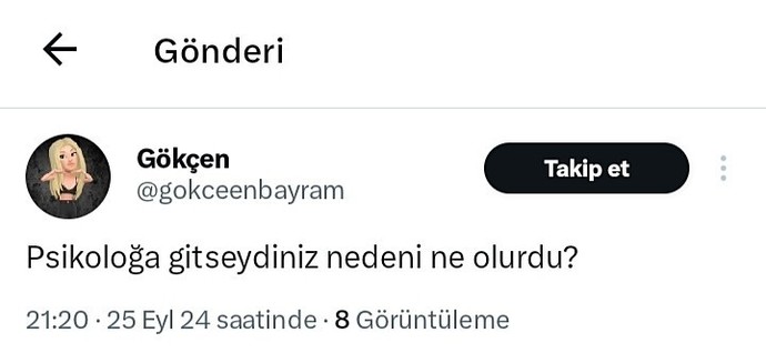 Psikoloğa gitseydiniz nedeni ne olurdu?