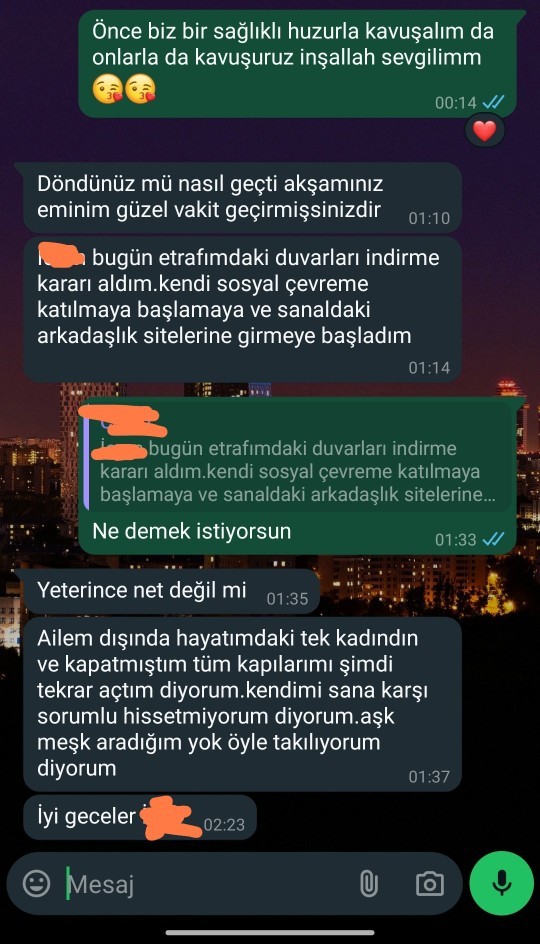 Ayrılık mesajının ardından iyi geceler mesajı atan erkeğin amacı ne?
