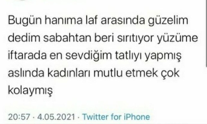 Kadınları mutlu etmek sizce kolay mı 😃?