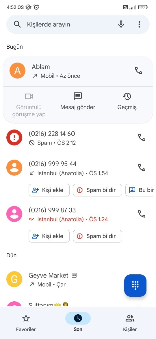 Bu numaralar neden beni arayıp duruyorlar kim bunlar?