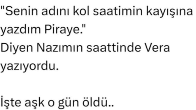 Aşk ne zaman öldü?