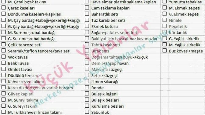 Çeyiz için bu kadar ürüne ihtiyaç var mı yoksa daha sade bir listeyle mi ilerlemeliyim?