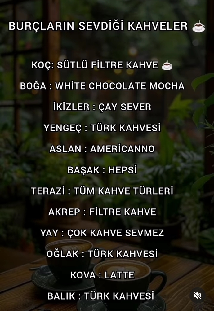 Burcuna göre hangi kahveyi çok seversin?