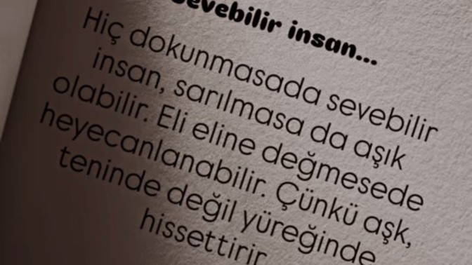 Dokunmadan sevmek?