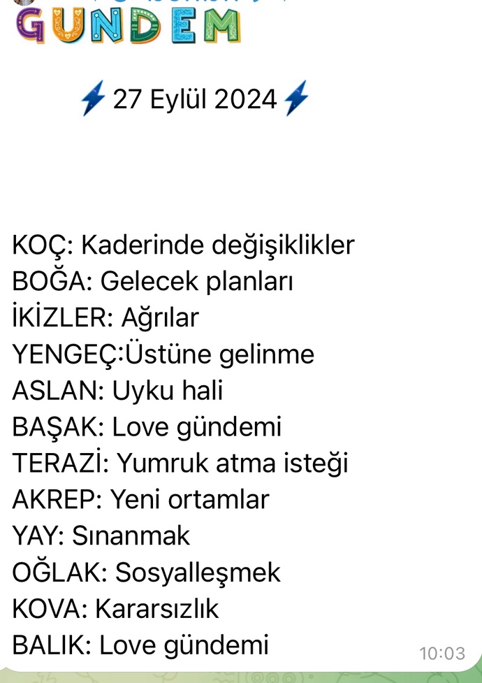 Burcunuzun bugün’ki gündemi?