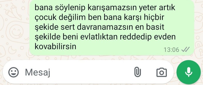 21 yaşındayım ve artık yoruldum sürekli bana müdahele edilmesinden ne yapacağım ben?