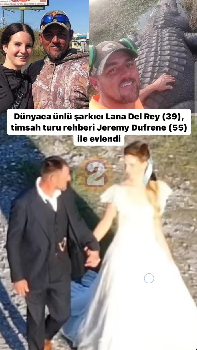 Lana Del rey in bu güzellikle evlendiği adamı nasıl buldunuz?