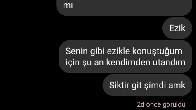 Çıkma teklifi ettiğim çocuk beni reddedince bunları yazdım. Haksız mıyım?