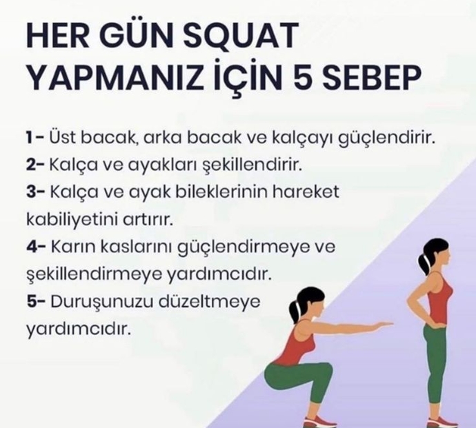 Daha sıkı kalçalar için 20 ila 50 arasında squatı göze alıp yapan var mı?