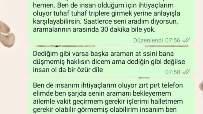 Sevgilim mesajlarıma dönüş yapmıyor ne yapmalıyım ve sizce yazar mı?
