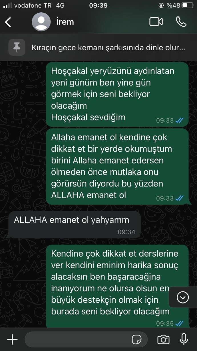 İnancını kaybettiği için sevdiği halde ayrıldı benden?