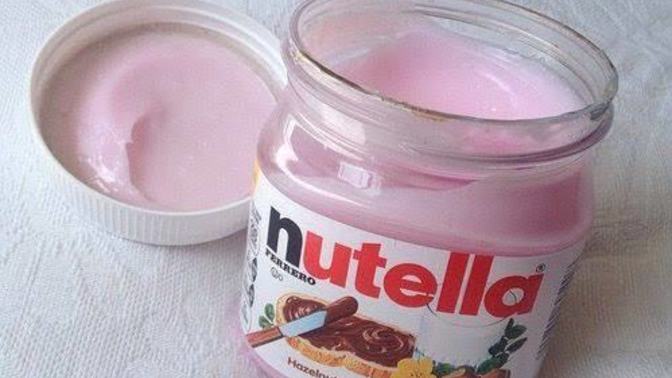 Pembe Nutella yediniz mi?