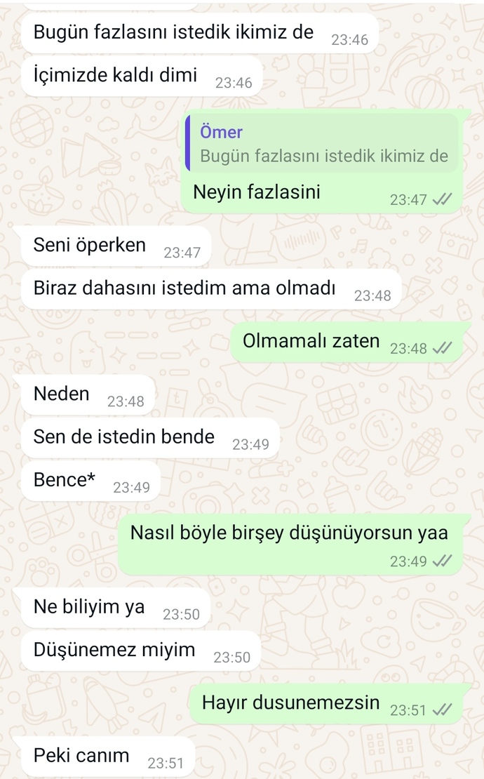 Instagramda tanışıp bir hafta konuştuğum çocukla bulustuk bugün ve aramızda böyle bı diyalog geçmesi normal mi?