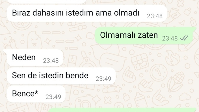 Instagram'da tanışıp bir hafta konuştuğum çocukla bulustuk bugün ve aramızda böyle bı diyalog geçmesi normal mi?