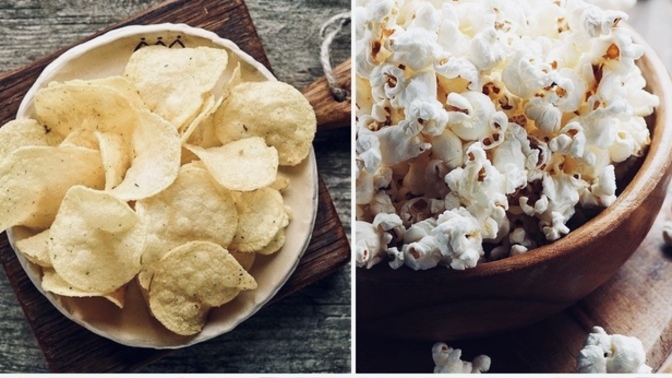 Film izlerken patlamış mısır mı yoksa cips mi?