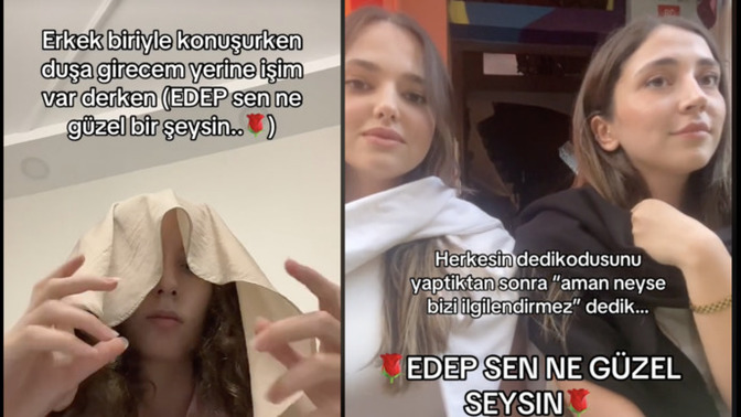Öpüştükten sonra devamını getirmiyorum edep sen ne güzel şeysin?