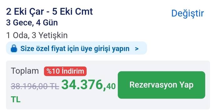 Bu tatil fiyatı fazla mı, yer Sapanca 5 yıldızlı?