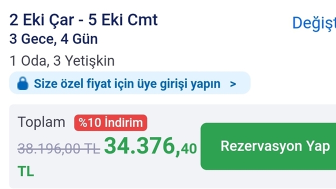 Bu tatil fiyatı fazla mı, yer Sapanca 5 yıldızlı?