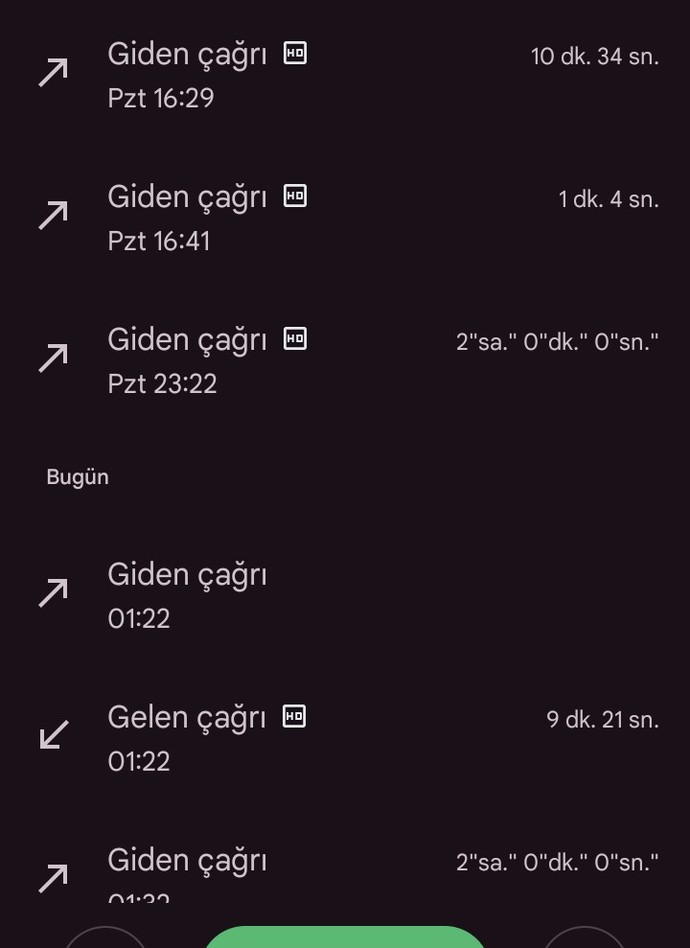 En uzun telefonla konuşma süreniz ne kadardı?