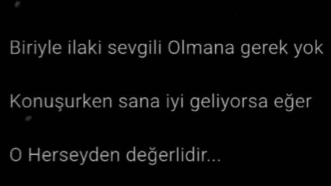 Konuşurken size iyi gelen biri illa sevgiliniz mi olmalı?