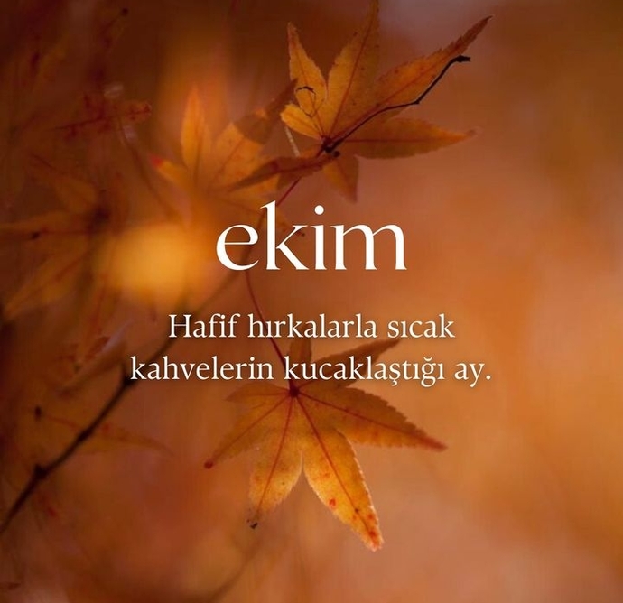 Ekim ayı, bizi hayal kırıklığına uğratma. Her günümüz bir önceki günden iyi olsun ☺️🍂☕