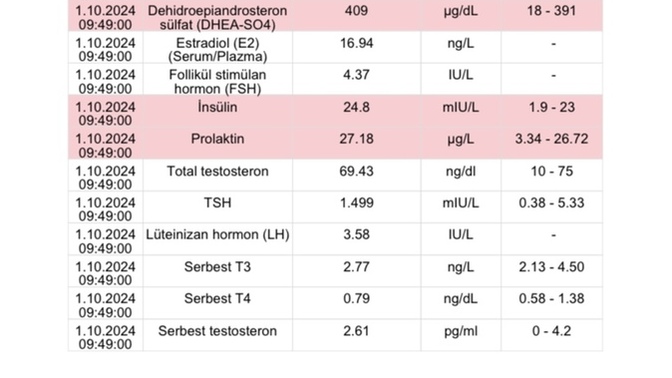 Hormon testi sonuçlarından anlayan bakabilir mi?