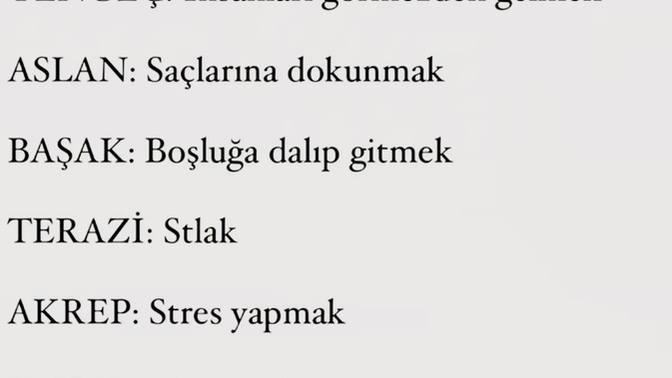 Senin sıkça yaptığın şeyler neler?