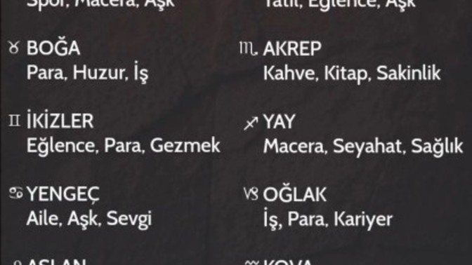 Kesinlikle bağımlısı olduğun 3 şey nedir?