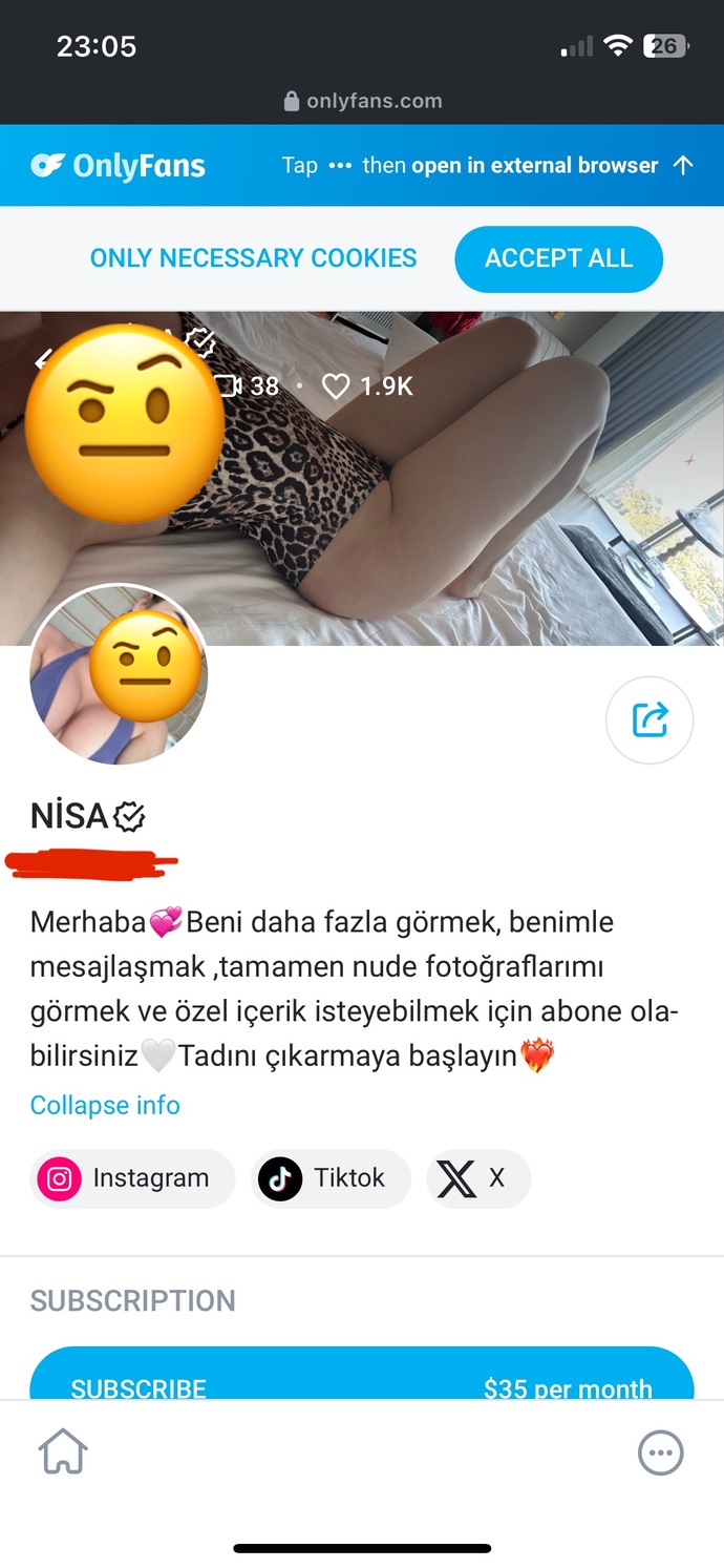 Amcamın kızı onlyfans kullanıyor sizce yengeme ispiyonlamalı mıyım?