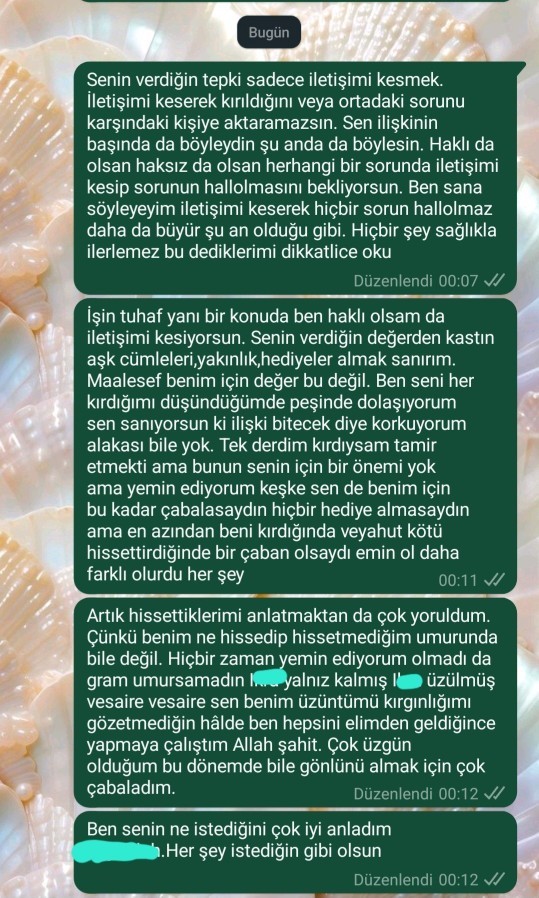 Sevgilim benimle iletişimi kesti ben de cebe girdim o cepten nasıl çıkarım?