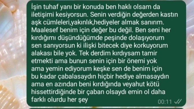 Sevgilim benimle iletişimi kesti ben de cebe girdim o cepten nasıl çıkarım?