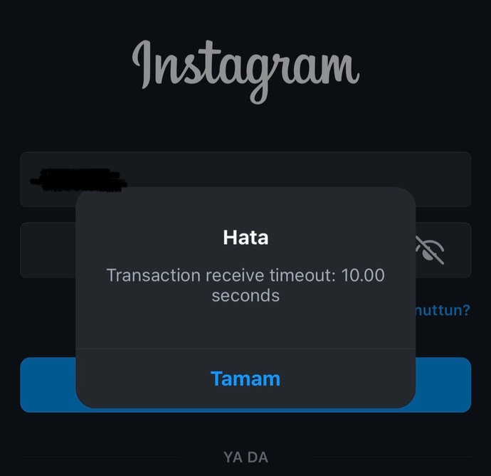 Instagram hesabıma giremiyorum bir türlü ilk defa böyle bir hatayla karşılaşıyorum? Ne yapabilirim?