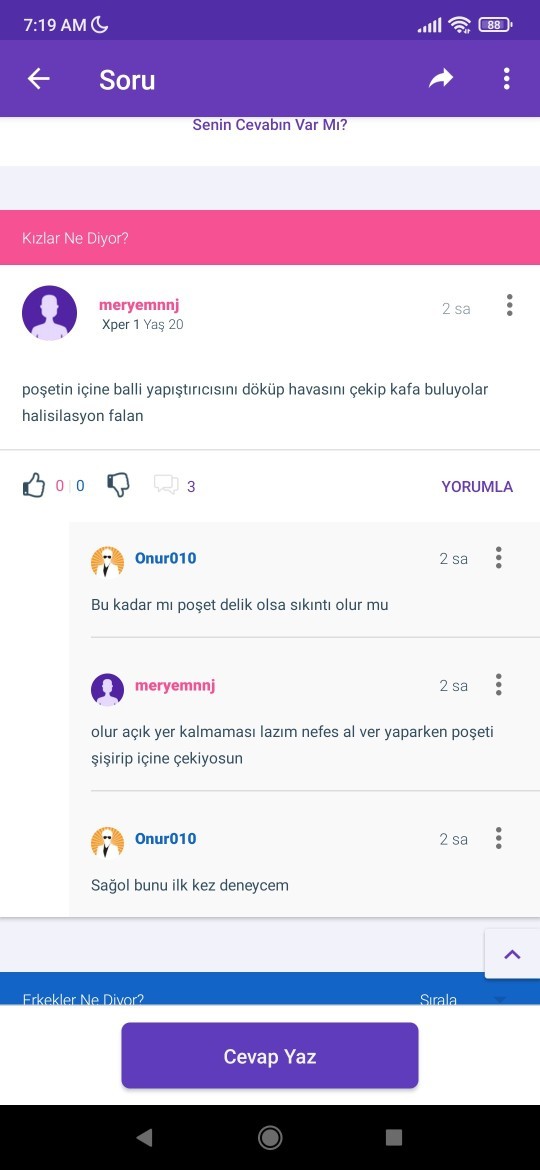 Sabah saatleri site komik olmuyor mu?
