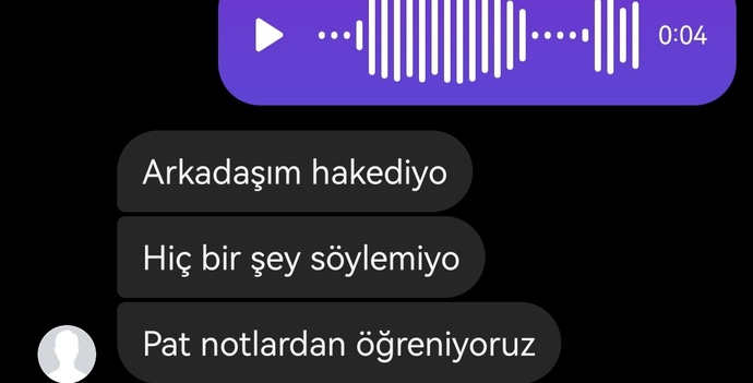 Telefonunuza gelen en son mesajı okurmusunuz?