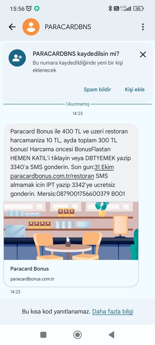 Telefonunuza gelen en son mesajı okurmusunuz?