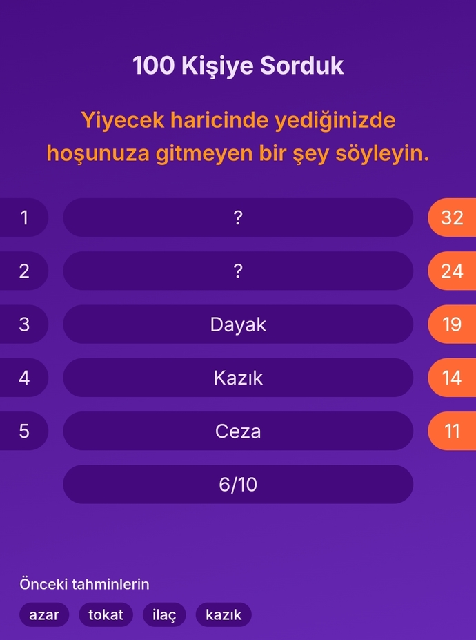 Yediğinizde hoşunuza gitmeyen yiyecek dışındaki şeyler nelerdir?